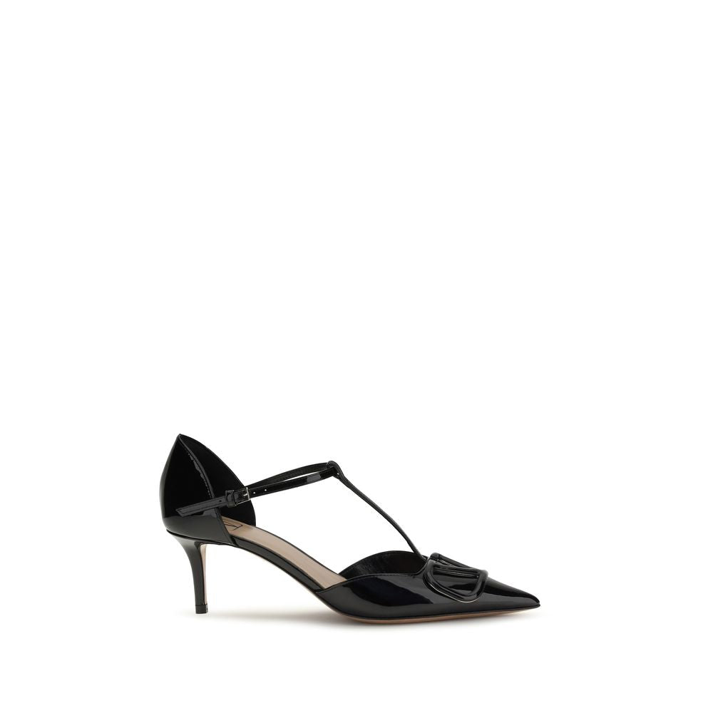 Valentino Garavani Black Calf Leather Bos Taurus High Heel Pumps Curated Luxury Accessories by Orvyn