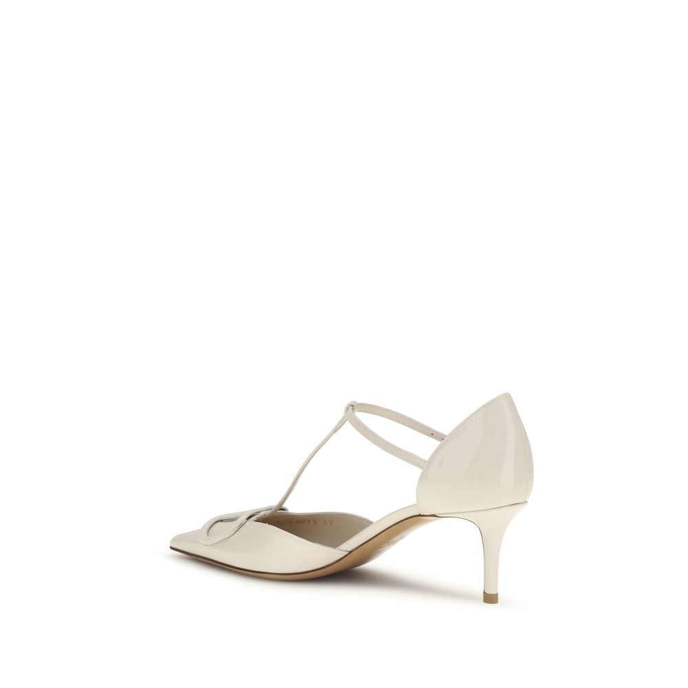 Valentino Garavani Black Calf Leather Bos Taurus High Heel Pumps Curated Luxury Accessories by Orvyn