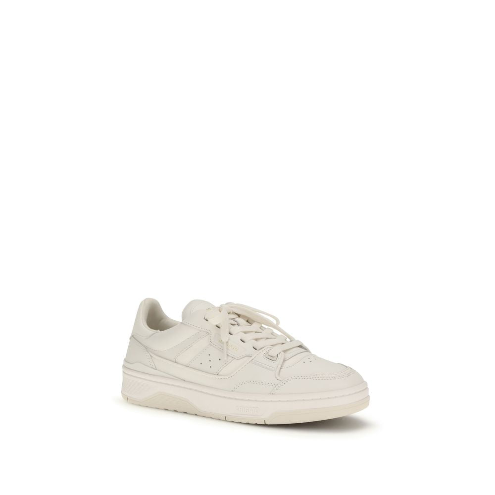 Axel Arigato Gray Calf Leather Bos Taurus Low Top Sneakers Curated Luxury Accessories by Orvyn