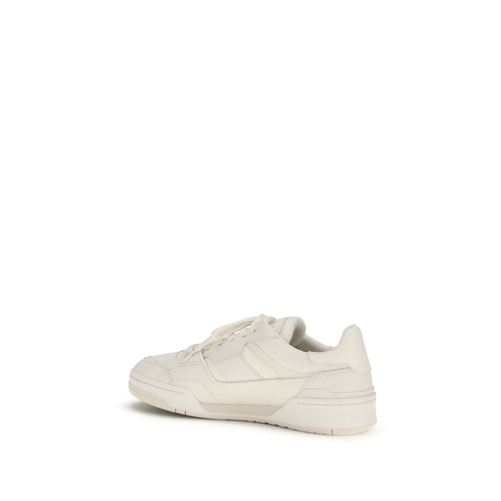 Axel Arigato Gray Calf Leather Bos Taurus Low Top Sneakers Curated Luxury Accessories by Orvyn