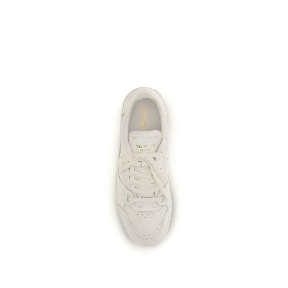 Axel Arigato Gray Calf Leather Bos Taurus Low Top Sneakers Curated Luxury Accessories by Orvyn