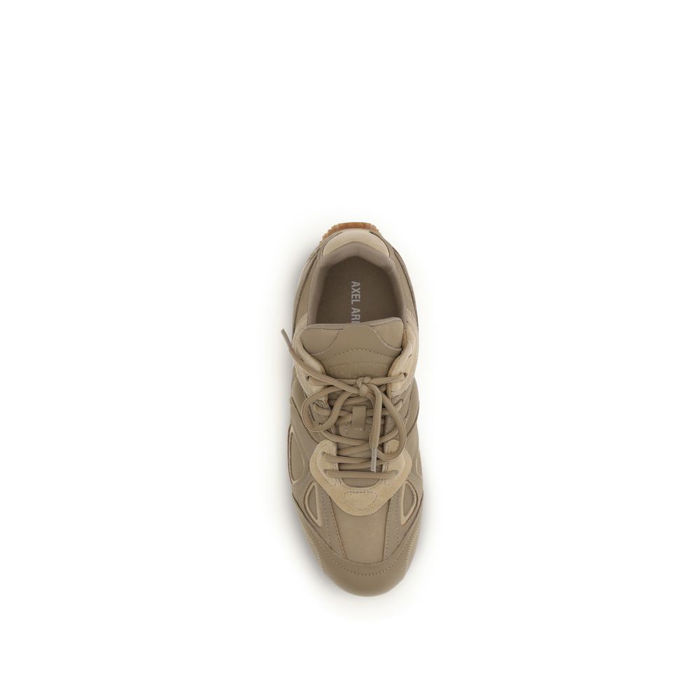 Axel Arigato Brown Calf Leather Bos Taurus Low Top Sneakers Curated Luxury Accessories by Orvyn