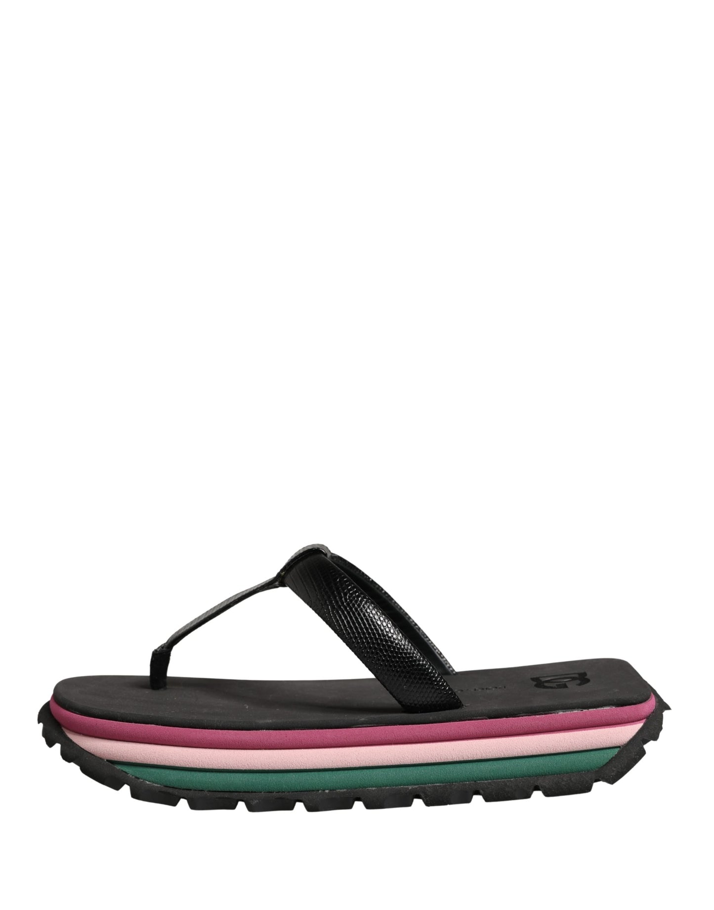 Dolce & Gabbana Multicolor Rubber Chunky Flip Flop Shoes Curated Luxury Accessories by Orvyn