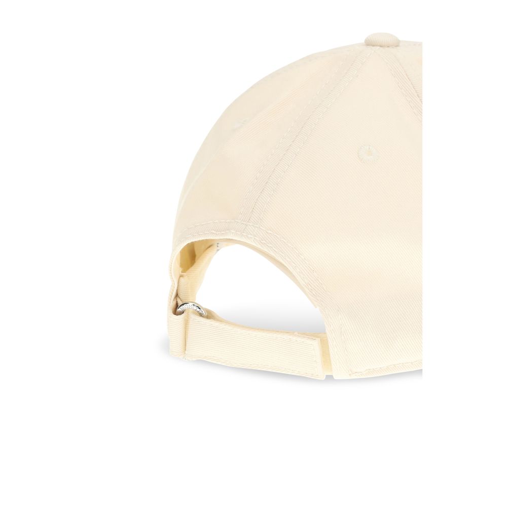 Moncler Beige Cotton Cap (Baseball Hat) Curated Luxury Accessories by Orvyn