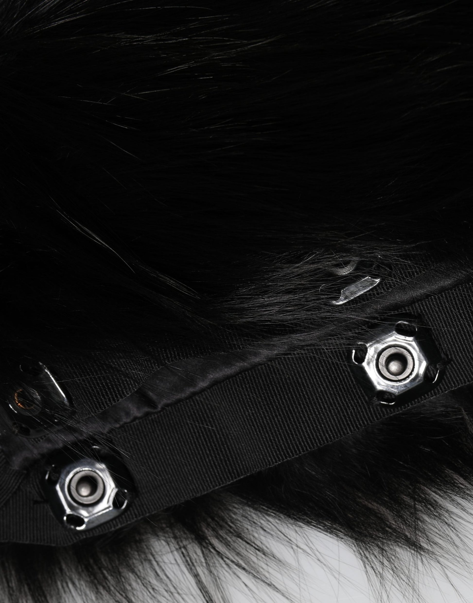 Dolce & Gabbana Black Fur Shoulder Collar Wrap Shawl Scarf Curated Luxury Accessories by Orvyn