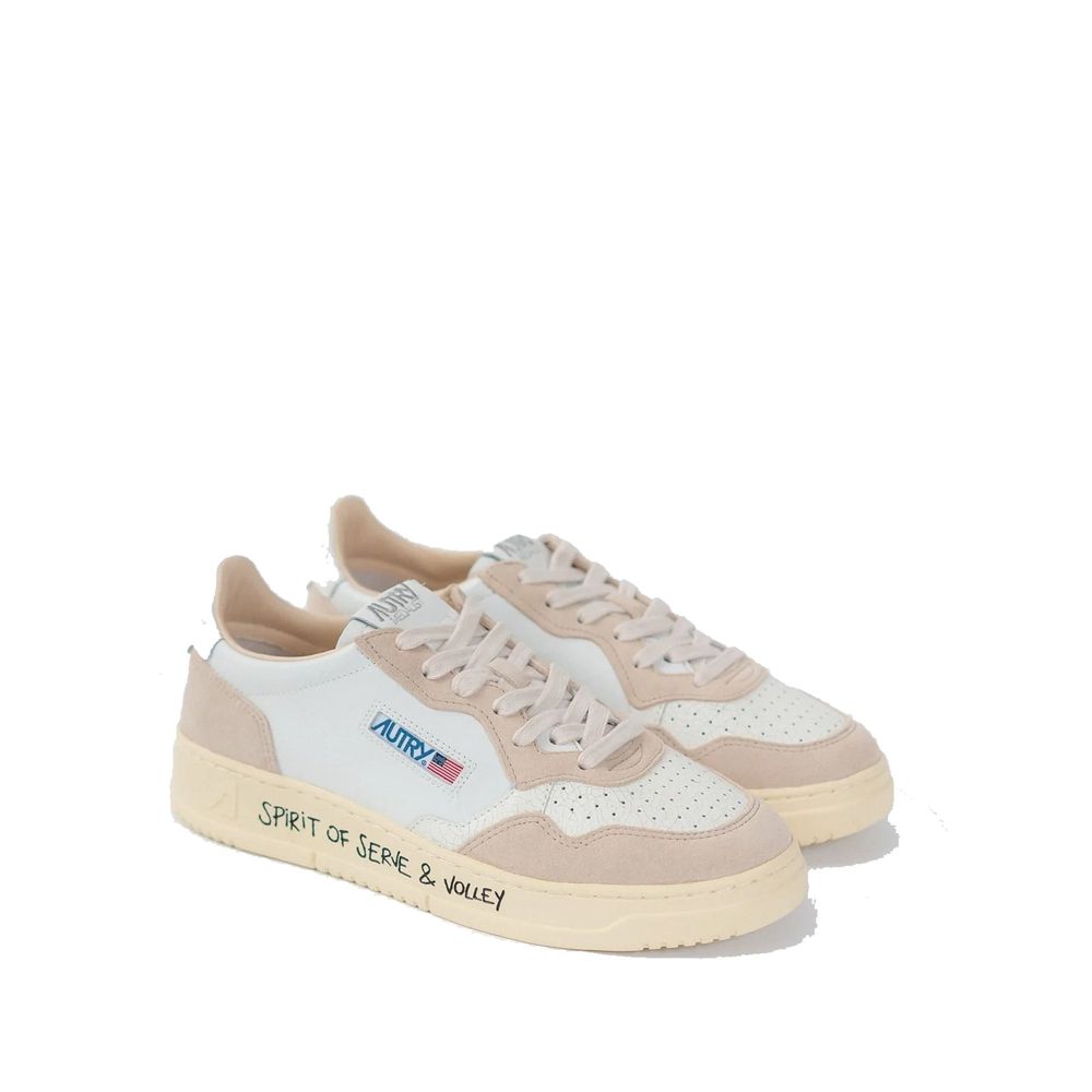 Autry White 'Low Top' Micro Sneakers weiss