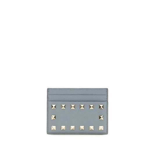 Valentino Garavani Blue Calf Leather Bos Taurus Wallet Curated Luxury Accessories by Orvyn