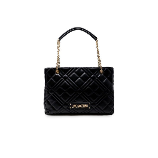Love Moschino Black Polyethylene Handbag Curated Luxury Accessories by Orvyn