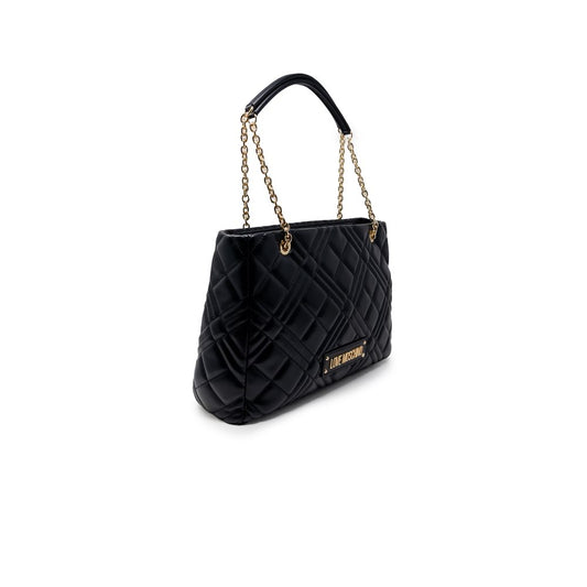 Love Moschino Black Polyethylene Handbag Curated Luxury Accessories by Orvyn