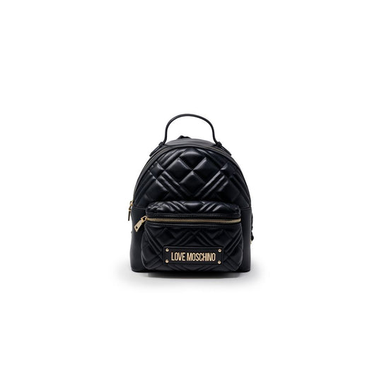 Love Moschino Black Polyethylene Backpack Curated Luxury Accessories by Orvyn