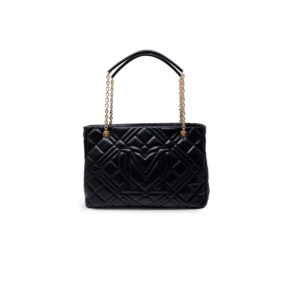 Love Moschino Black Polyethylene Handbag Curated Luxury Accessories by Orvyn