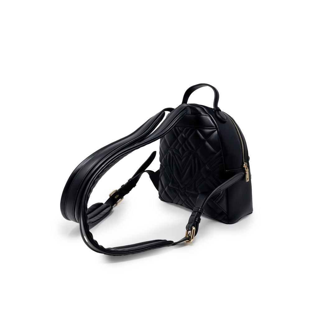 Love Moschino Black Polyethylene Backpack Curated Luxury Accessories by Orvyn