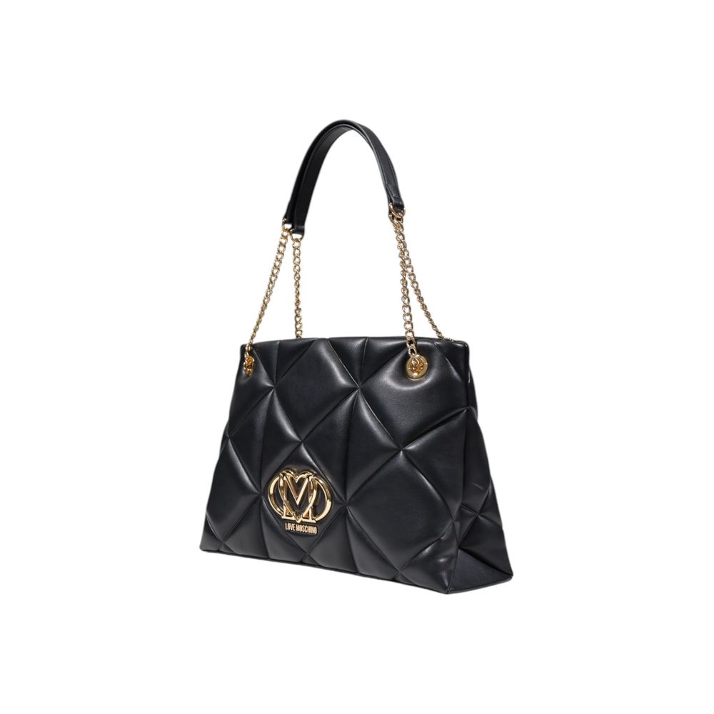 Love Moschino Black Polyethylene Handbag Curated Luxury Accessories by Orvyn