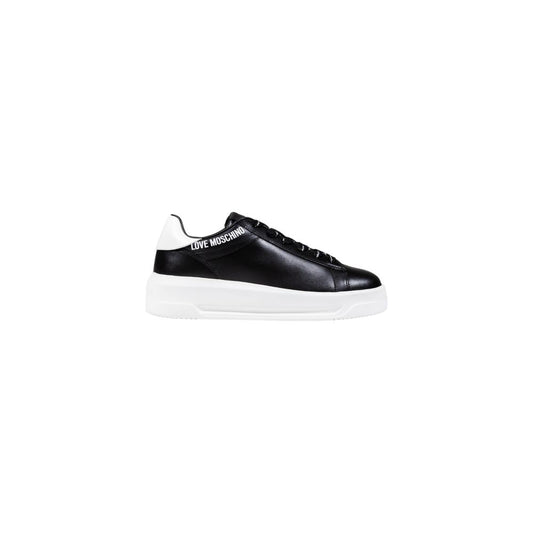 Love Moschino Black And White Synthetic Chunky Sneakers Curated Luxury Accessories by Orvyn