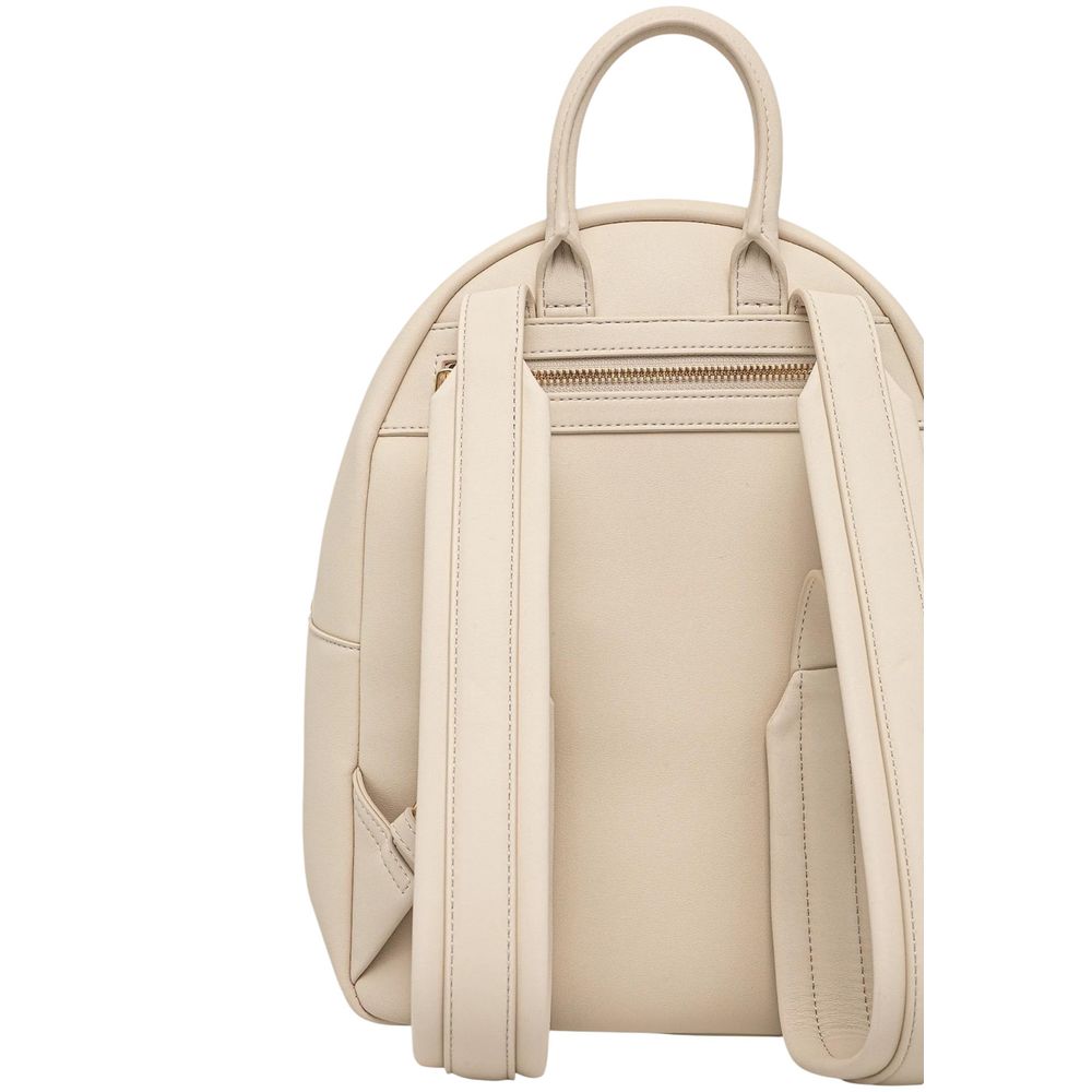 Love Moschino Beige Polyethylene Backpack Curated Luxury Accessories by Orvyn