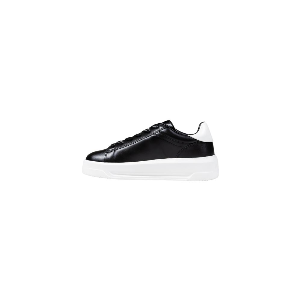 Love Moschino Black And White Synthetic Chunky Sneakers Curated Luxury Accessories by Orvyn