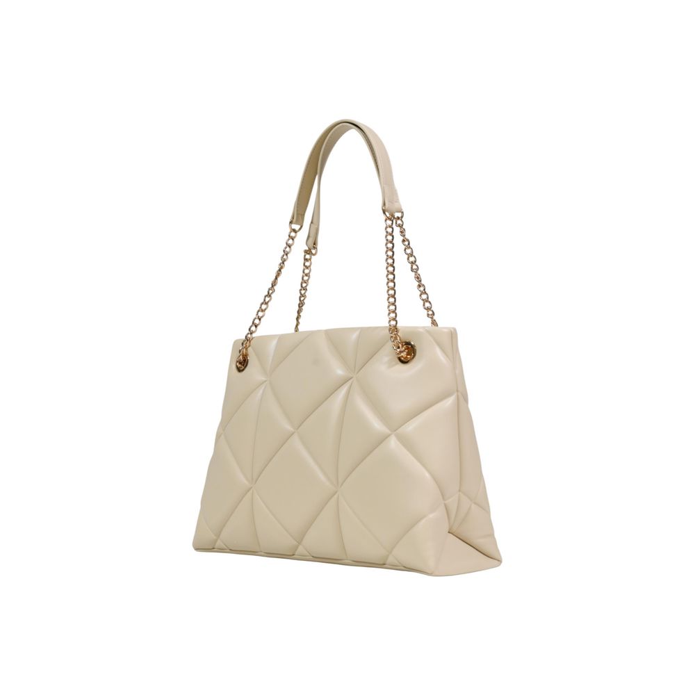 Love Moschino Beige Artificial Leather Handbag Curated Luxury Accessories by Orvyn
