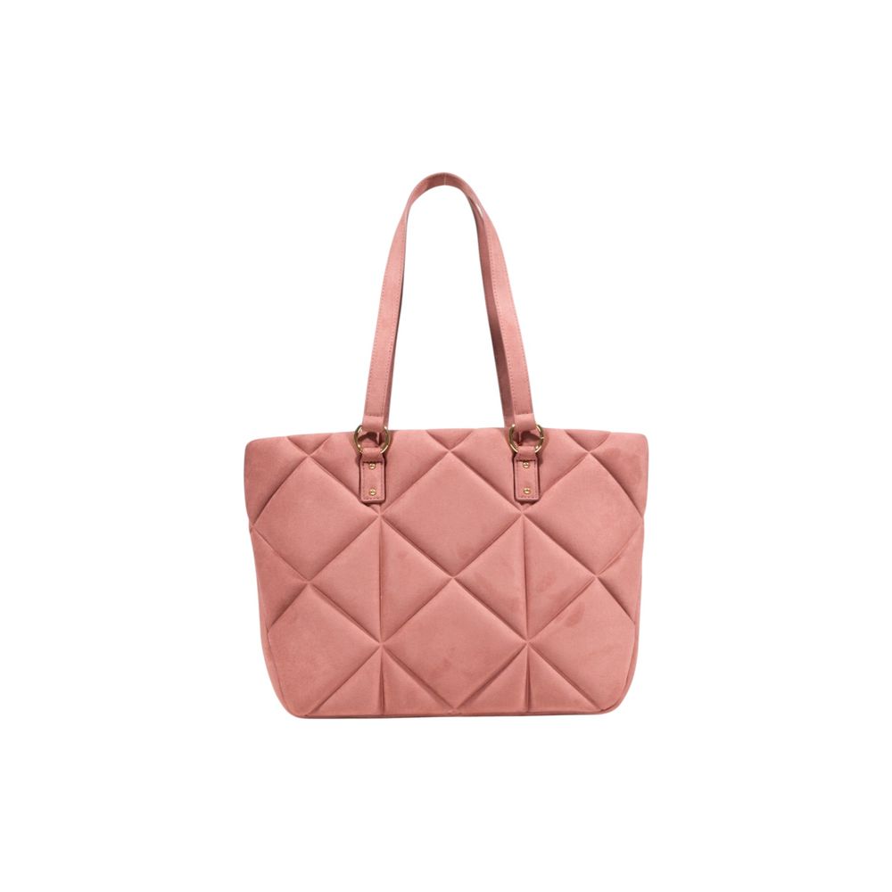 Love Moschino Pink Suede Leather Handbag Curated Luxury Accessories by Orvyn