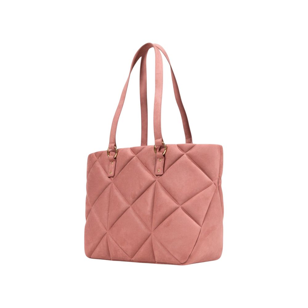 Love Moschino Pink Suede Leather Handbag Curated Luxury Accessories by Orvyn