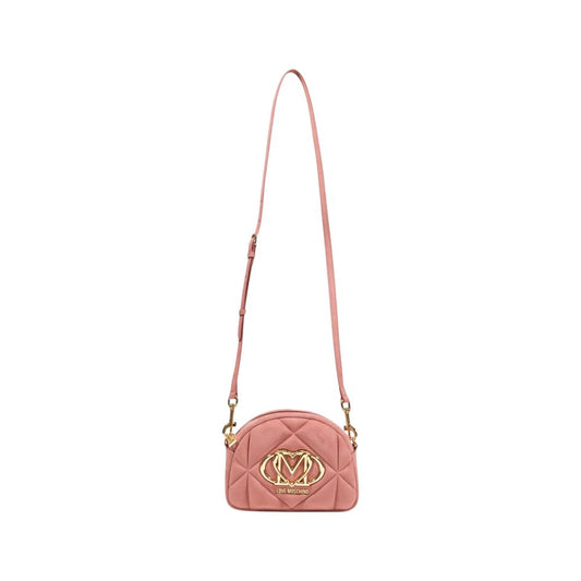 Love Moschino Pink Suede Leather Handbag Curated Luxury Accessories by Orvyn