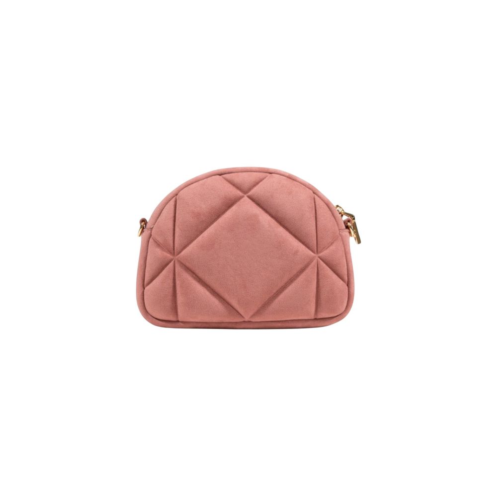 Love Moschino Pink Suede Leather Handbag Curated Luxury Accessories by Orvyn