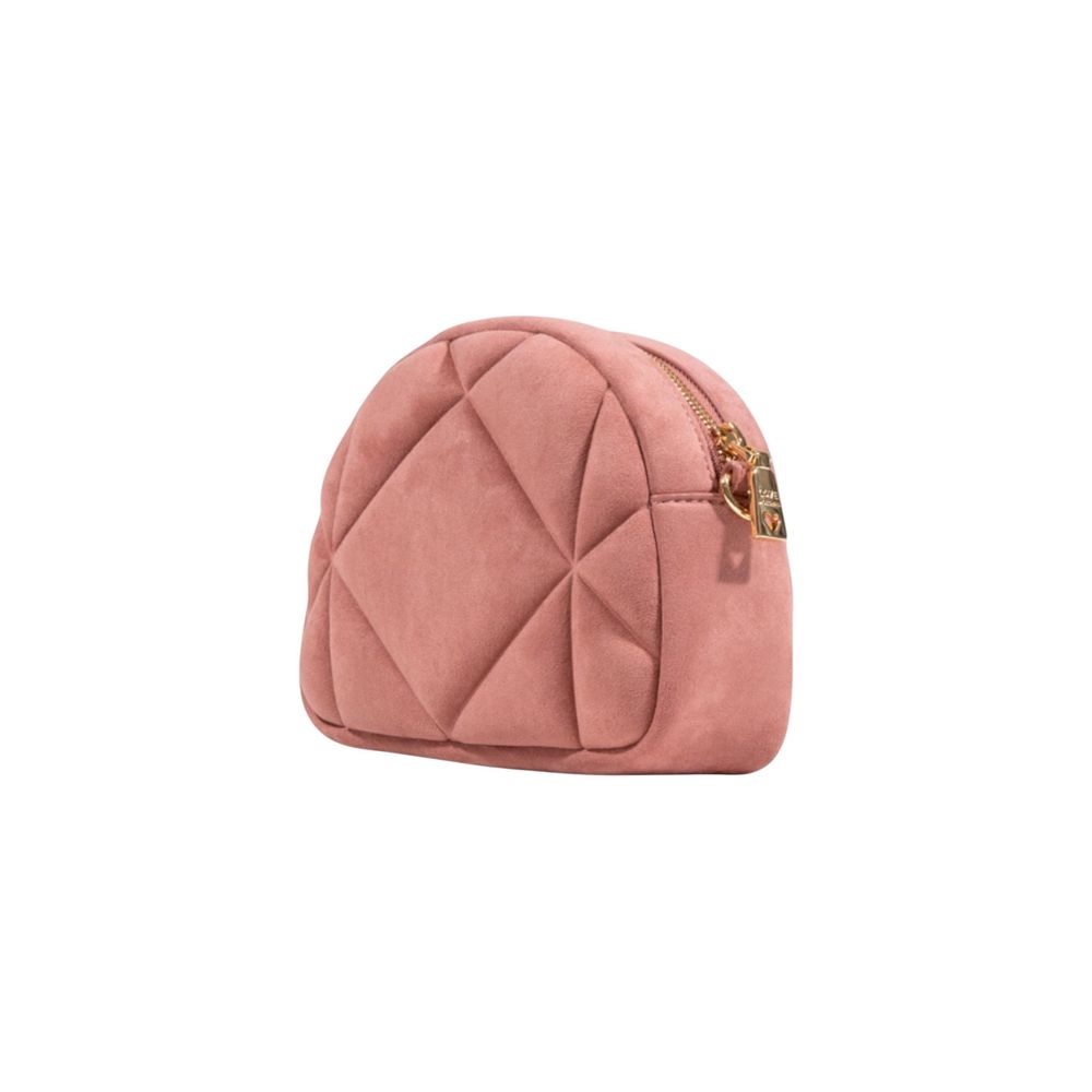 Love Moschino Pink Suede Leather Handbag Curated Luxury Accessories by Orvyn