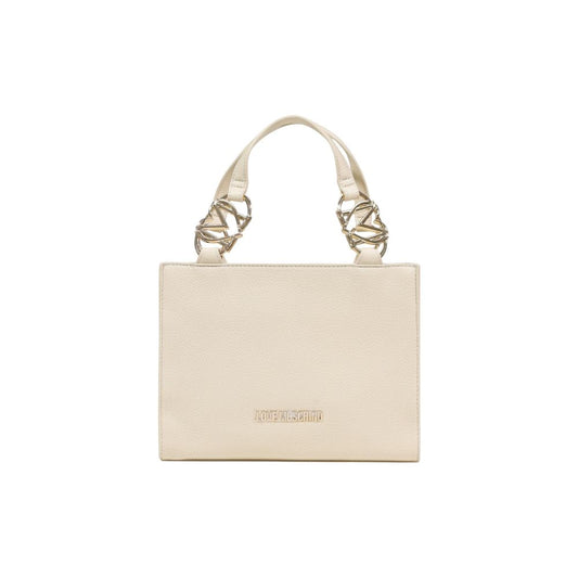 Love Moschino Beige Polyethylene Handbag Curated Luxury Accessories by Orvyn