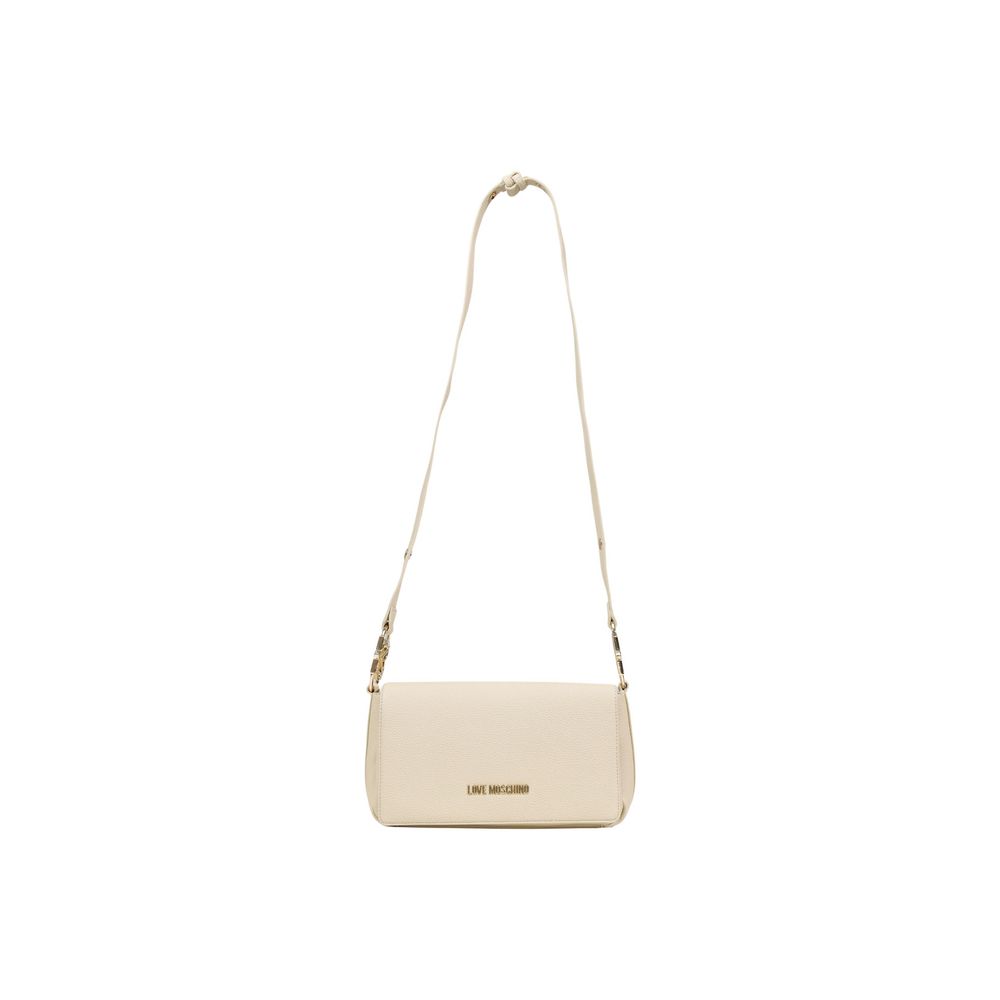 Love Moschino Beige Polyethylene Handbag Curated Luxury Accessories by Orvyn
