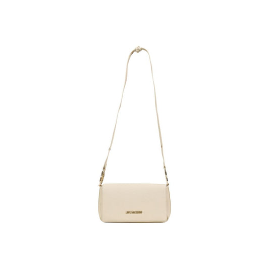 Love Moschino Beige Polyethylene Handbag Curated Luxury Accessories by Orvyn