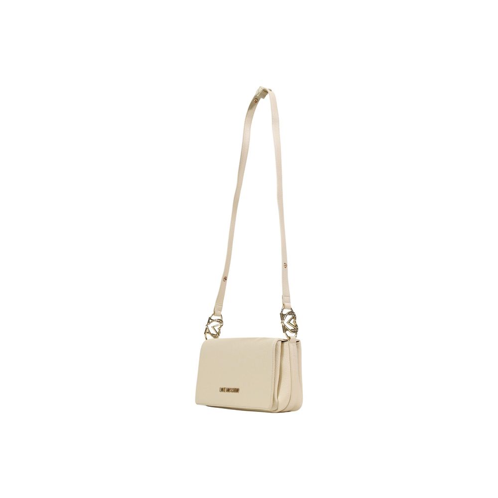 Love Moschino Beige Polyethylene Handbag Curated Luxury Accessories by Orvyn