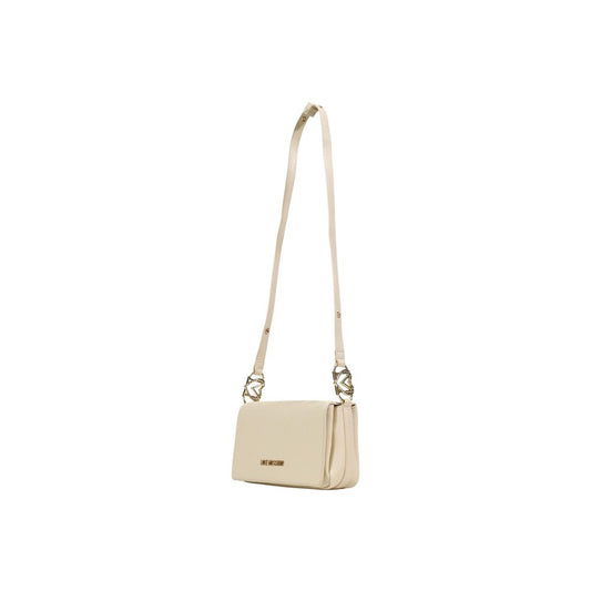 Love Moschino Beige Polyethylene Handbag Curated Luxury Accessories by Orvyn