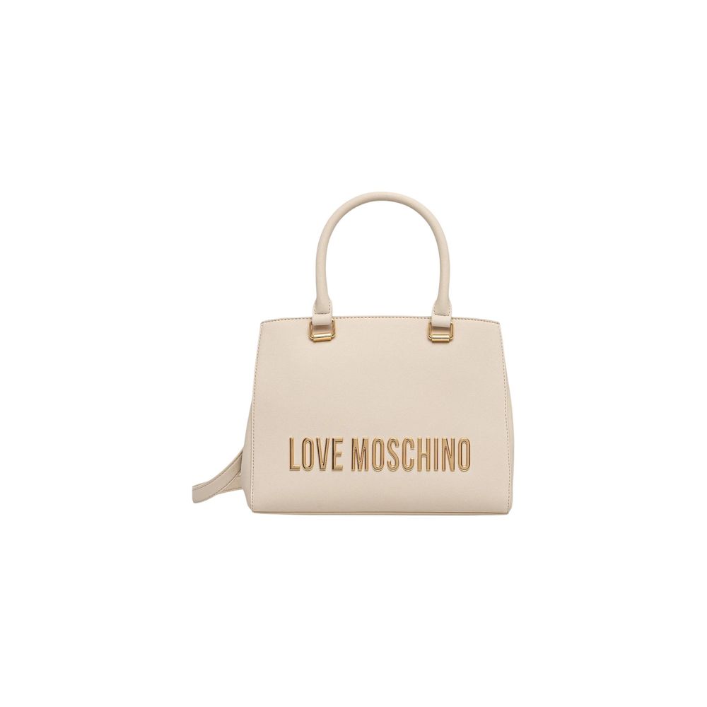 Love Moschino Beige Polyethylene Handbag Curated Luxury Accessories by Orvyn