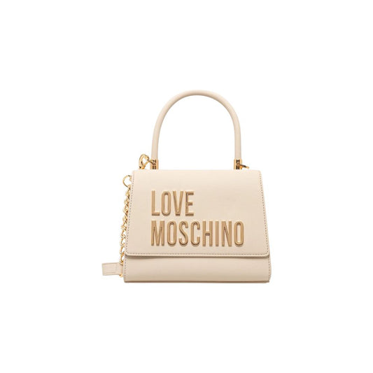 Love Moschino Beige Polyethylene Handbag Curated Luxury Accessories by Orvyn