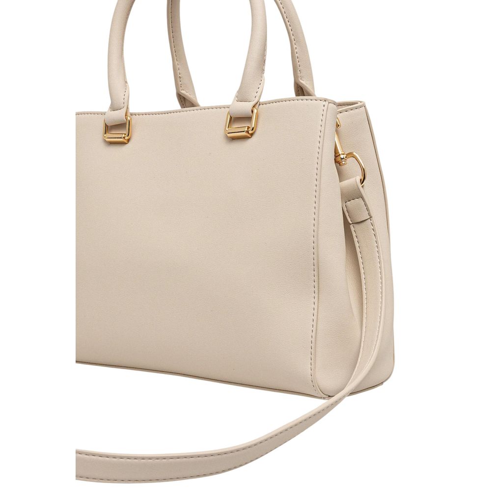 Love Moschino Beige Polyethylene Handbag Curated Luxury Accessories by Orvyn