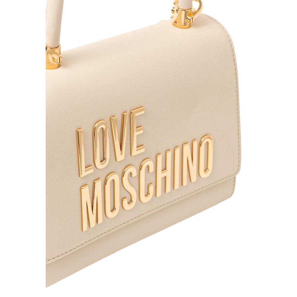 Love Moschino Beige Polyethylene Handbag Curated Luxury Accessories by Orvyn