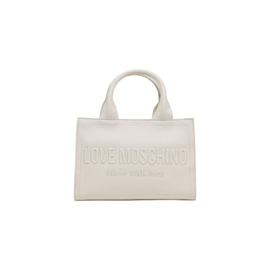 Love Moschino Beige Polyethylene Handbag Curated Luxury Accessories by Orvyn