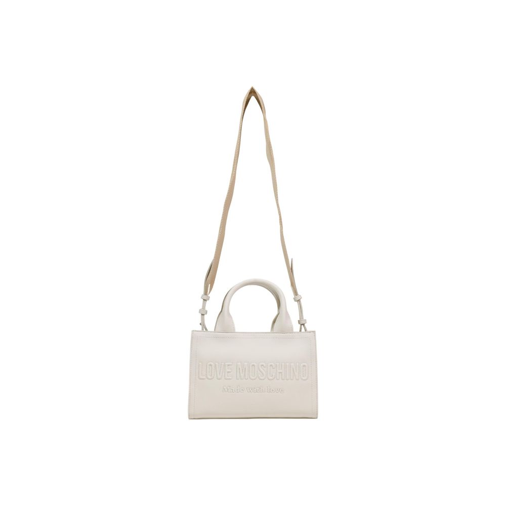 Love Moschino Beige Polyethylene Handbag Curated Luxury Accessories by Orvyn