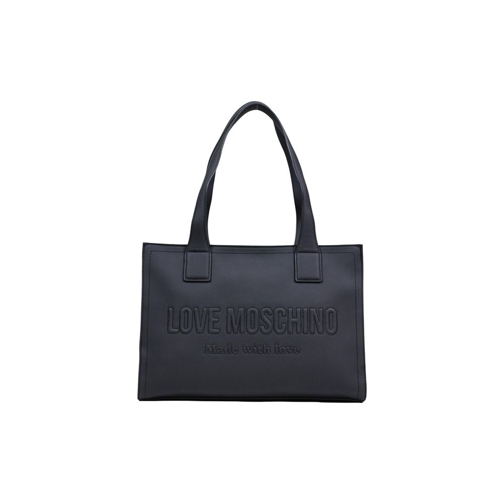 Love Moschino Black Polyethylene Handbag Curated Luxury Accessories by Orvyn