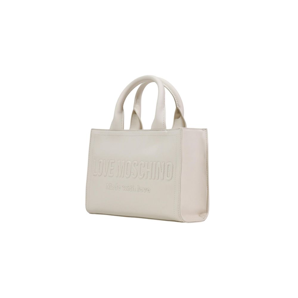Love Moschino Beige Polyethylene Handbag Curated Luxury Accessories by Orvyn