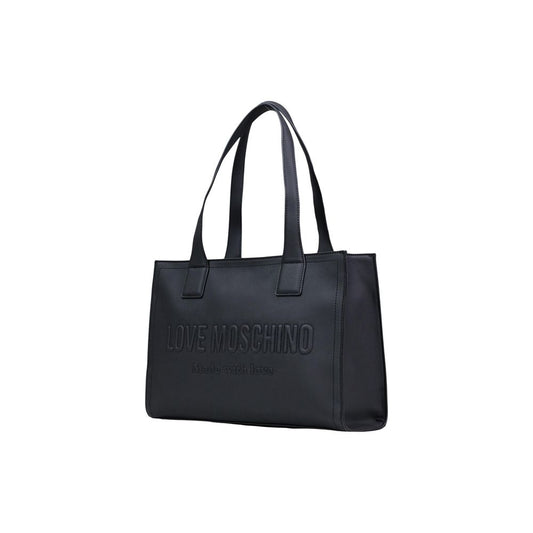 Love Moschino Black Polyethylene Handbag Curated Luxury Accessories by Orvyn