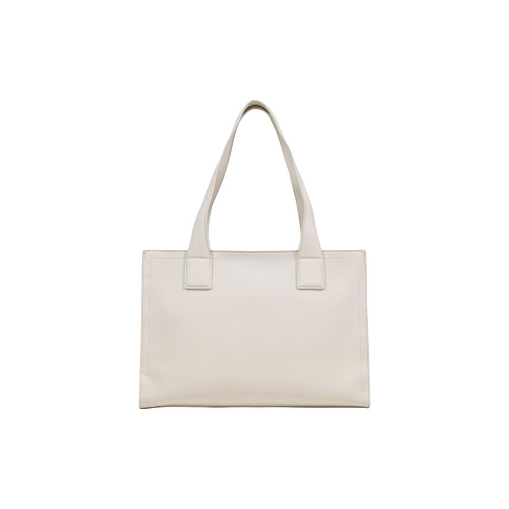 Love Moschino Beige Polyethylene Handbag Curated Luxury Accessories by Orvyn
