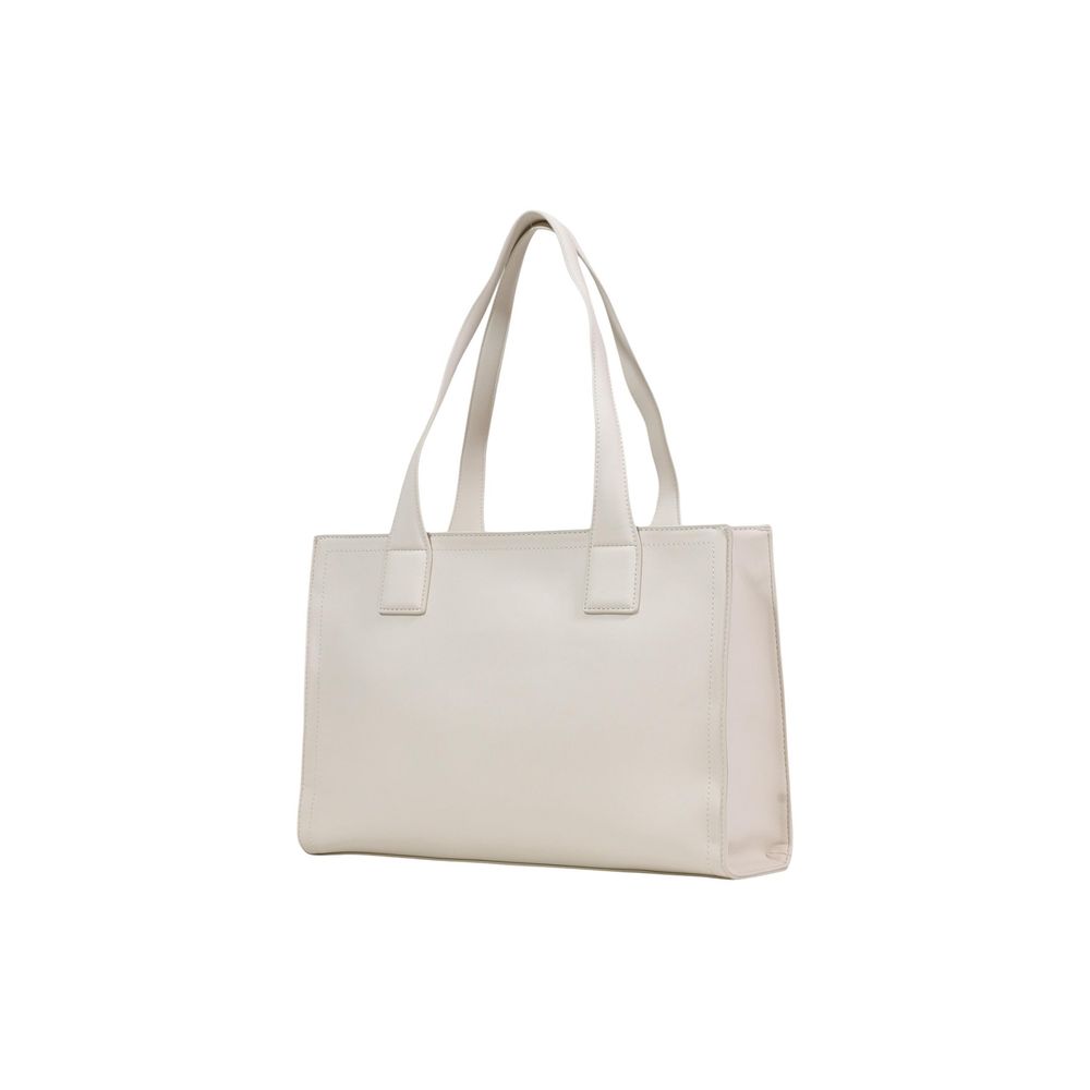 Love Moschino Beige Polyethylene Handbag Curated Luxury Accessories by Orvyn