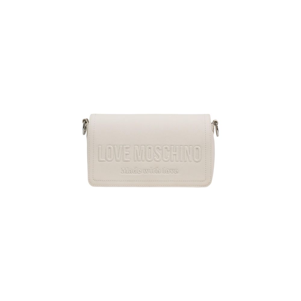 Love Moschino Beige Polyethylene Handbag Curated Luxury Accessories by Orvyn