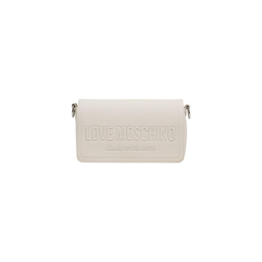 Love Moschino Beige Polyethylene Handbag Curated Luxury Accessories by Orvyn