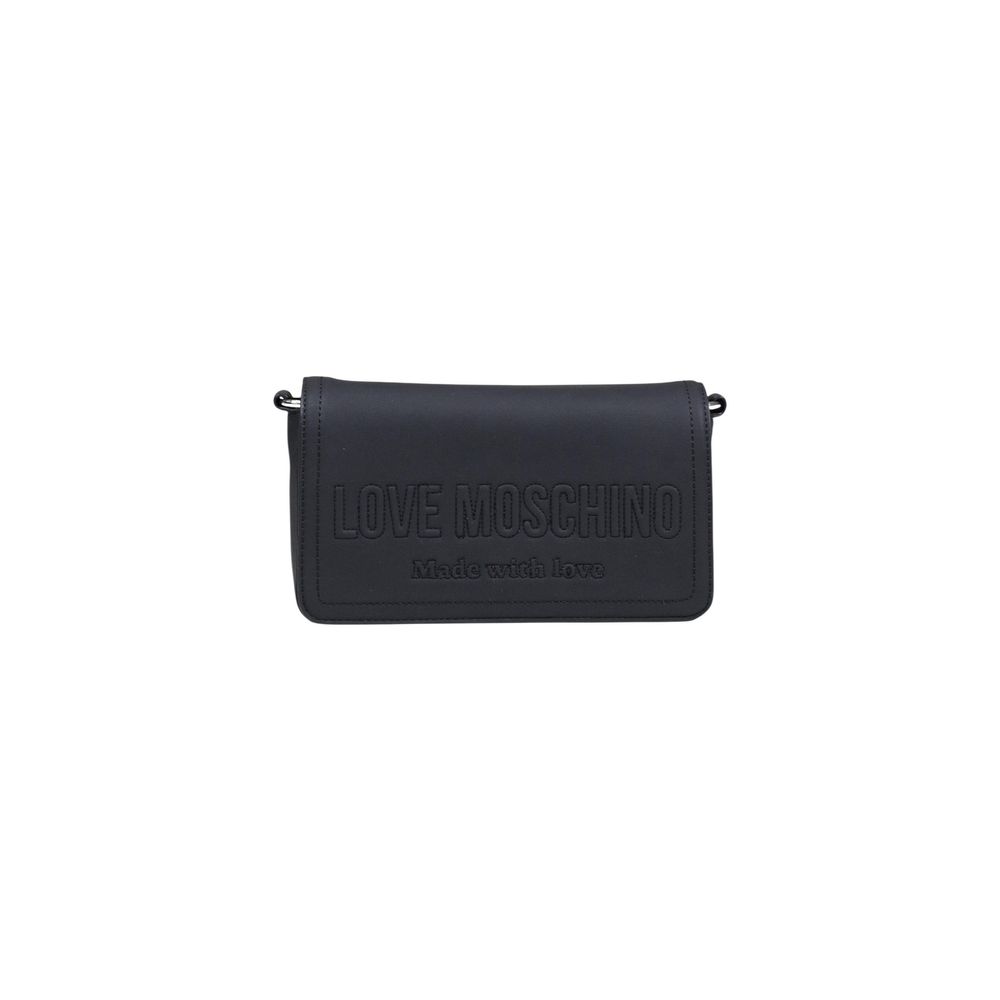 Love Moschino Black Polyethylene Handbag Curated Luxury Accessories by Orvyn