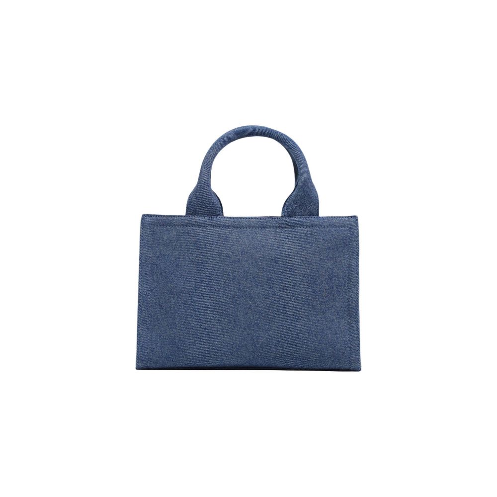 Love Moschino Blue Cotton Handbag Curated Luxury Accessories by Orvyn