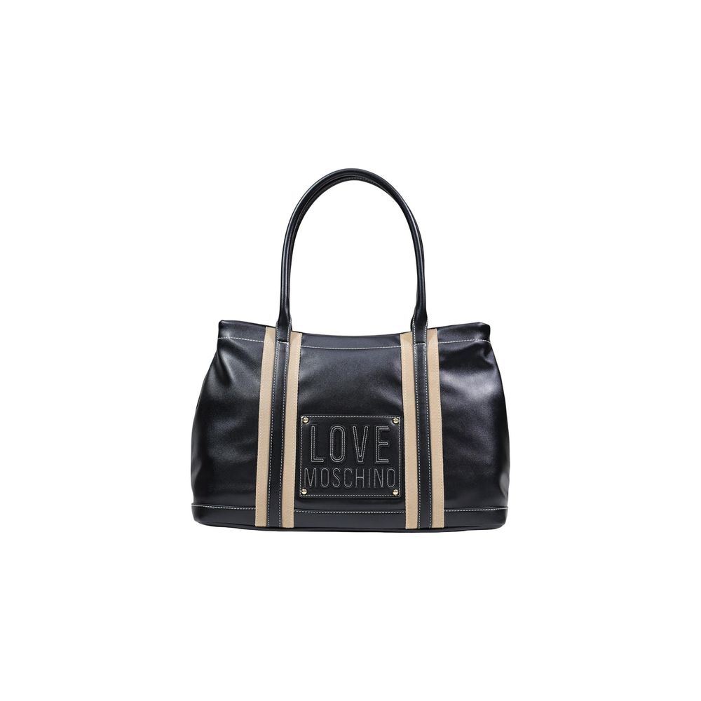Love Moschino Black Polyethylene Handbag Curated Luxury Accessories by Orvyn