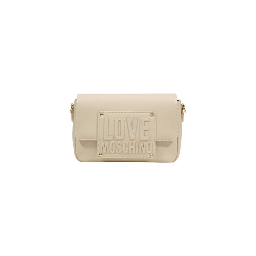 Love Moschino Cream Polyethylene Handbag Curated Luxury Accessories by Orvyn