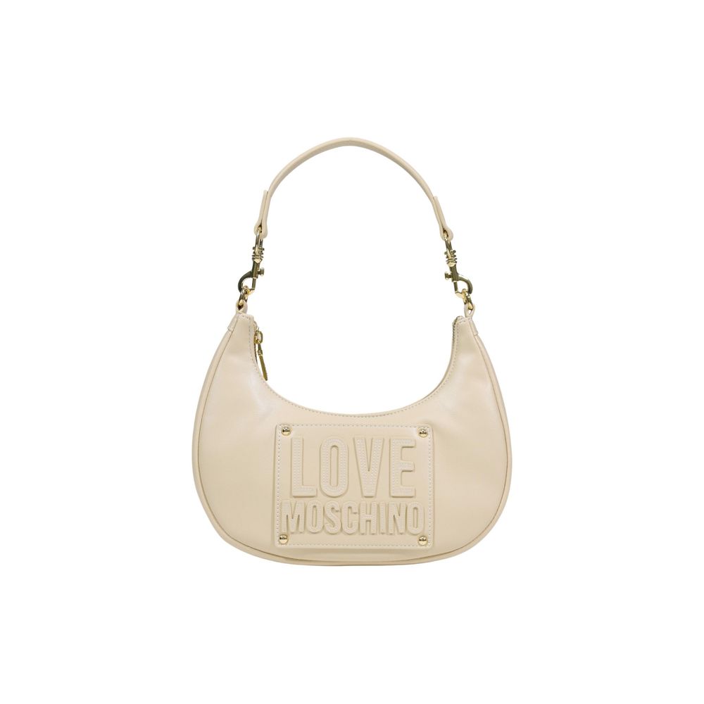 Love Moschino Cream Polyethylene Handbag Curated Luxury Accessories by Orvyn
