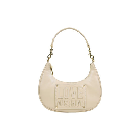 Love Moschino Cream Polyethylene Handbag Curated Luxury Accessories by Orvyn